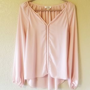 Meraki light pink long sleeve‎ blouse